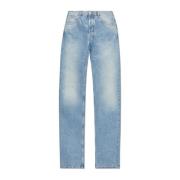 The Attico Jeans med logotyp Blue, Dam