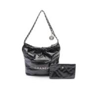 Chanel Vintage Pre-owned Laeder totevskor Black, Dam