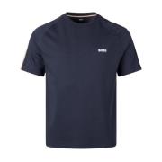 Hugo Boss Blå Logo Bomull T-shirt Blue, Herr