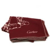 Cartier Vintage Pre-owned Canvas sjalar Red, Dam