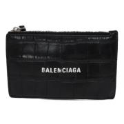 Balenciaga Vintage Pre-owned Laeder plnbcker Black, Dam