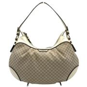 Celine Vintage Pre-owned Canvas axelremsvskor Beige, Dam