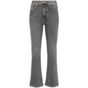 Hand Picked Blå Denim Bootcut Jeans Blue, Dam