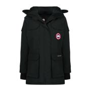 Canada Goose Svart Dun Huva Kappa Black, Dam