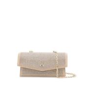 Patrizia Pepe Beige läderväska med strass Beige, Dam