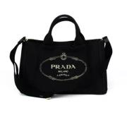 Prada Vintage Pre-owned Tyg prada-vskor Black, Dam