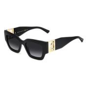 Jimmy Choo Svart Resin Solglasögon Kategori 3 Black, Dam