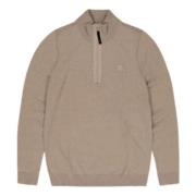 Butcher of Blue Clifden Halfzip Beige Sweater Beige, Herr