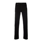 7 For All Mankind Svart Slimmy Tapered Luxe Performance Jeans Black, H...