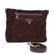 Prada Vintage Pre-owned Nylon prada-vskor Red, Dam