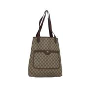 Gucci Vintage Pre-owned Tyg totevskor Beige, Dam