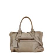 Prada Vintage Pre-owned Laeder handvskor Gray, Dam