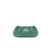 Biagini Grön Python Clutch Handväska Green, Dam