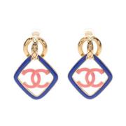 Chanel Vintage Pre-owned Guld chanel-smycken Blue, Dam