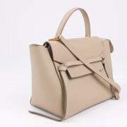 Celine Vintage Pre-owned Laeder handvskor Beige, Dam