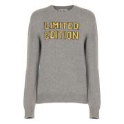 Saint Barth Grå Crew Neck Sweater Limited Edition Gray, Dam