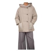 Marella Kort Vadderad Beige Jacka Beige, Dam