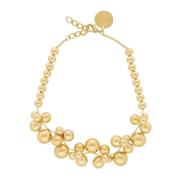 Vanessa Baroni Guld Multi Beads Halsband Yellow, Dam