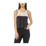 Pepe Jeans Sleeveless Tops Black, Dam