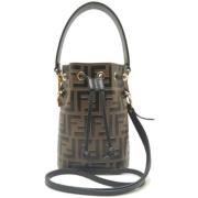 Fendi Vintage Pre-owned Laeder crossbodyvskor Brown, Dam