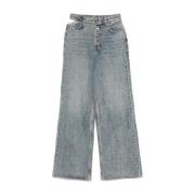 Ksubi Ljusblå Wide Leg Denim Jeans Blue, Dam