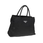 Prada Vintage Pre-owned Nylon prada-vskor Black, Dam