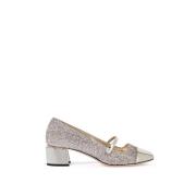 Jimmy Choo Glitter Mary Jane Style Pumps Gray, Dam