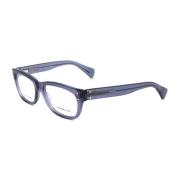 Alexander McQueen Blå Acetatramar med Transparent Urskiva Blue, Unisex