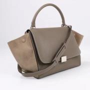 Celine Vintage Pre-owned Laeder handvskor Beige, Dam