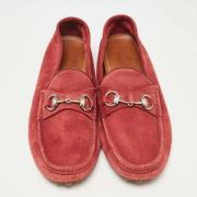 Gucci Vintage Pre-owned Mocka lgskor Red, Herr