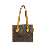 Louis Vuitton Vintage Pre-owned Tyg axelremsvskor Brown, Dam