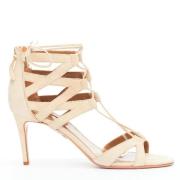 Aquazzura Pre-owned Pre-owned Mocka klackskor Beige, Dam