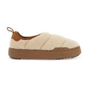 Moon Boot Quiltad Fleece Slip-on Sneakers Beige, Dam