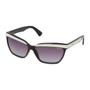 Police Beige Acetatsolglasögon med UV-filter Black, Dam