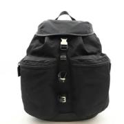 Prada Vintage Pre-owned Canvas ryggsckar Black, Dam