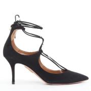 Aquazzura Pre-owned Pre-owned Mocka klackskor Black, Dam