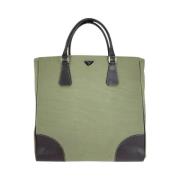 Prada Vintage Pre-owned Canvas prada-vskor Green, Dam