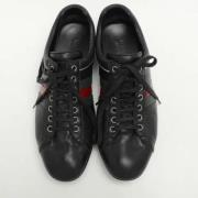 Gucci Vintage Pre-owned Laeder sneakers Black, Herr