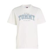 Tommy Hilfiger Varsity Lux T-shirt White, Dam