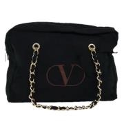 Valentino Vintage Pre-owned Canvas handvskor Black, Dam