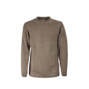 C.p. Company Boxy Mock Neck Lamullstickad Brown, Herr