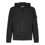 Stone Island Grå hoodie för moderna män Gray, Herr