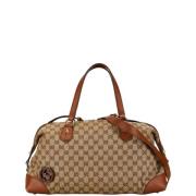 Gucci Vintage Pre-owned Canvas handvskor Beige, Dam