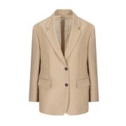 Prada Blazer i repfärg med klassiska slag Beige, Dam