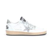 Golden Goose Vit Silver Ballstar Sneakers White, Dam