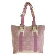 Salvatore Ferragamo Pre-owned Pre-owned Canvas axelremsvskor Pink, Dam