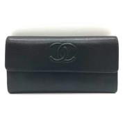 Chanel Vintage Pre-owned Laeder plnbcker Black, Dam