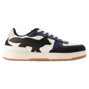 Maison Kitsuné Laeder sneakers Blue, Dam