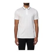 Emporio Armani Herr Polo med Kontrast Trim White, Herr