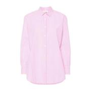 MC2 Saint Barth Rosa Randig Broderad Skjorta Pink, Dam